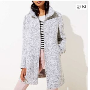 LOFT Textured Gray Coat